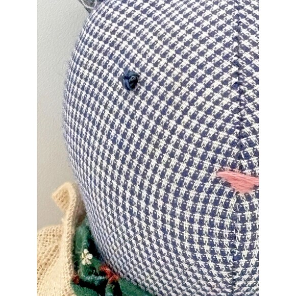 Folk Art Primitive Stuffed Bunny Rabbit Lynne's Country Beginning Handmade EUC - Picture 12 of 16